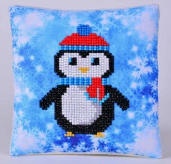 Diamond Dotz CHRISTMAS PENGUIN PILLOW - DDOTZ