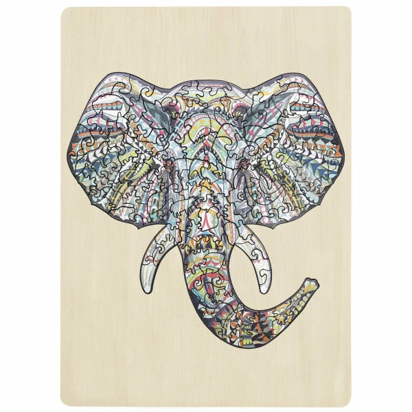 Elephant - 137PC Wooden JIgsaw 3 Elephant - 137PC Wooden JIgsaw