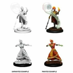Wizkids Genasi (Fire) Female Wizard - D&D Nolzurs Marvelous Unpainted Minis