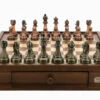 L2025DR - Antique Green/Copper 40cm Chess SET 2 L2025DR - Antique Green/Copper 40cm Chess SET -GAMES WORLD Sales l2025dr antique green copper 40cm set
