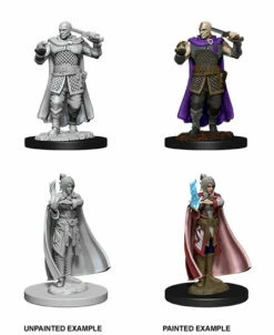 Wizkids Human Ranger & Moon Elf Sorcerer - D&D Nolzurs Marvelous Unpainted Minis
