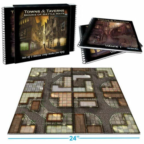 BIg Book Of Battle Mats Towns & Taverns 3 BIg Book Of Battle Mats Towns & Taverns