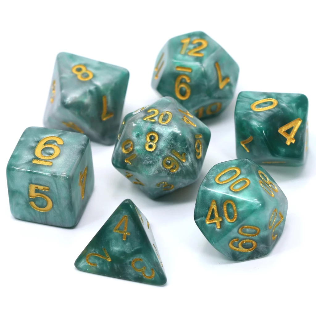 Serpentine - Die Hard Dice Polymer RPG Polyhedral Set 3 Serpentine - Die Hard Dice Polymer RPG Polyhedral Set