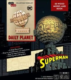 Superman Daily Planet - Incredibuilds 3D Wood Model And Booklet