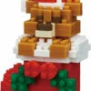 Teddy Bear With Christmas Stocking - Nano Block -GAMES WORLD Sales teddy bear with christmas stocking nano block