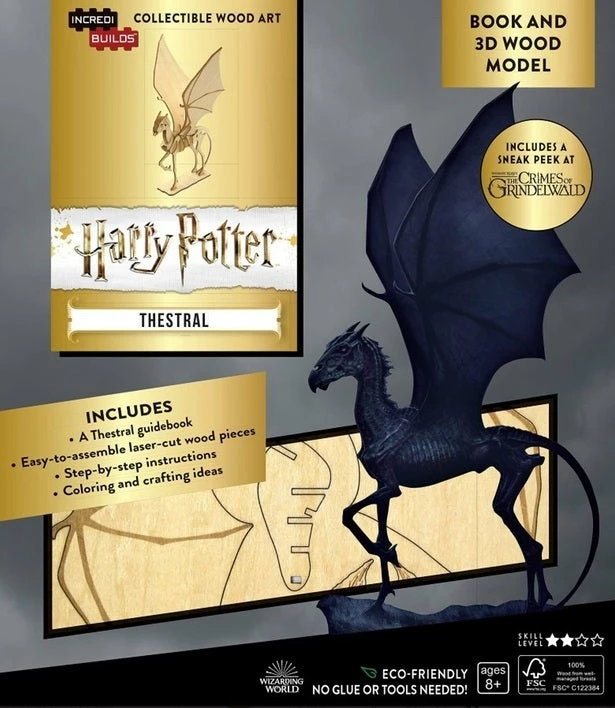 Thestral - Harry Potter - Incredibuilds 3d Wood Model 3 Thestral - Harry Potter - Incredibuilds 3d Wood Model