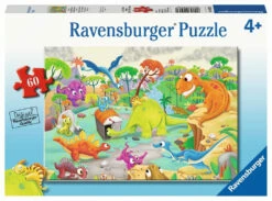 Ravensburger Time Traveling Dinos Puzzle 60pc