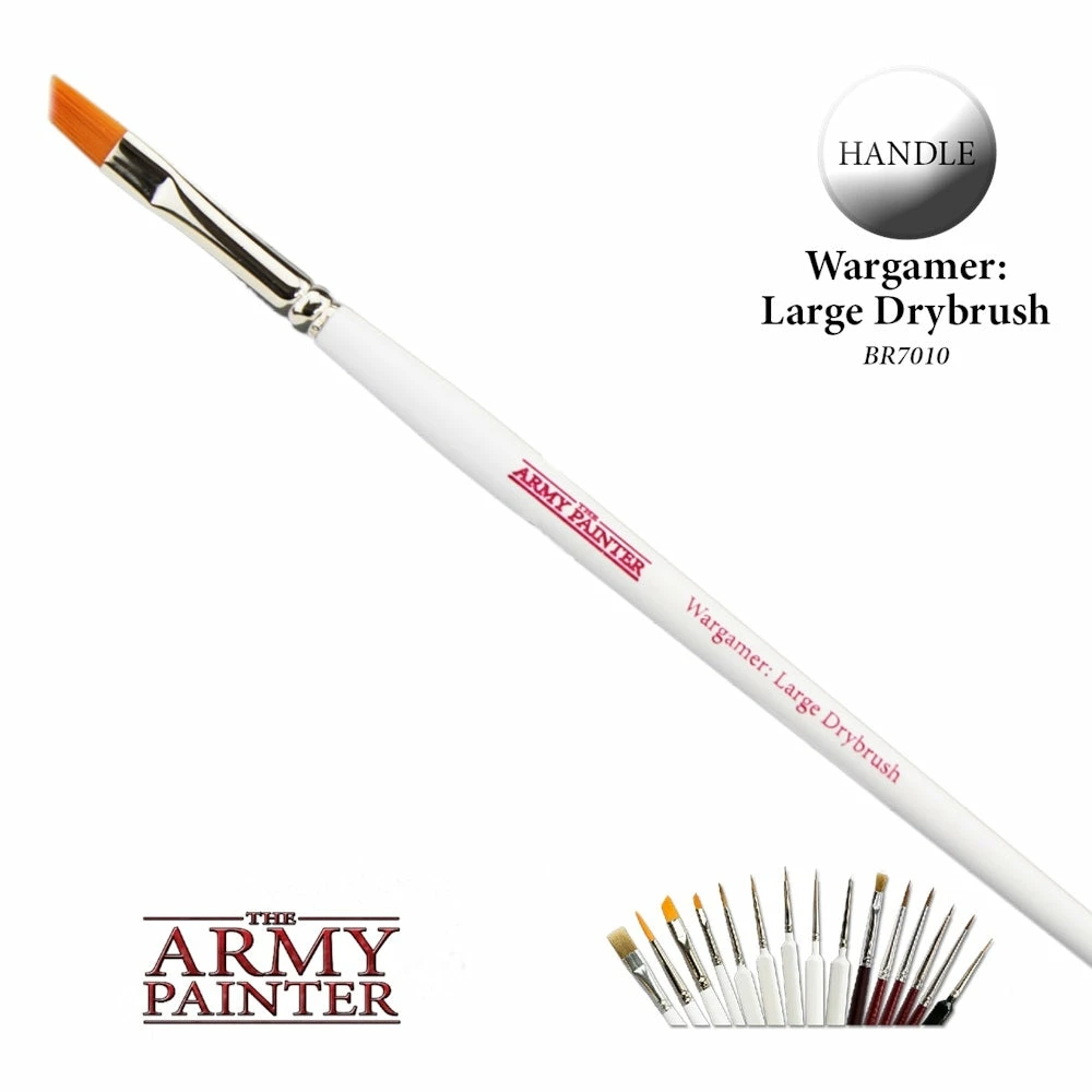 Wargamer Brush - Large Drybrush - Army Painter 2 Wargamer Brush - Large Drybrush - Army Painter