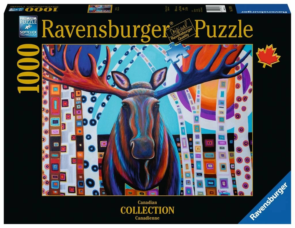 Ravensburger Winter Moose Puzzle 1000pc 3 Ravensburger Winter Moose Puzzle 1000pc
